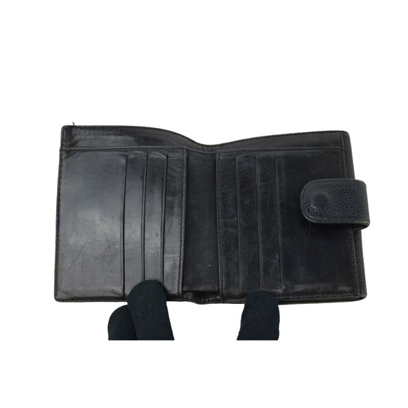 CHANEL wallet here mark leather black - Picture 4 of 12